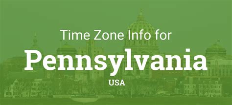 pa time zone|Time Zones in Pennsylvania, United States.